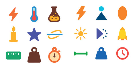 Colorful Measurement Icons
