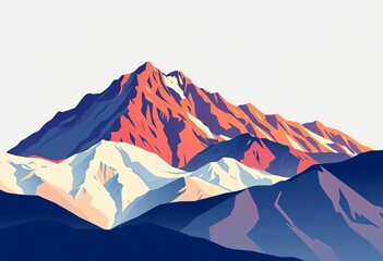 Abstract vector mountain range line art, minimalist contemporary aesthetic ,  valleys,  aesthetic
