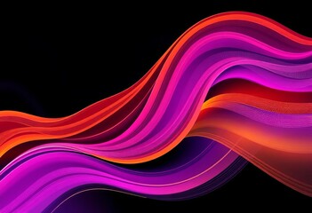 Abstract wavy lines, dynamic curves, modern art background, vibrant, design