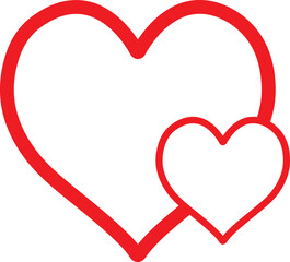 red heart with ribbon