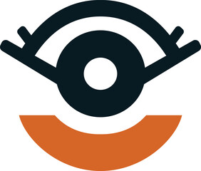 Abstract Eye Logo for Vision and Monitoring