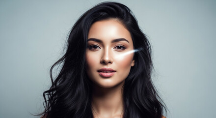 Fototapeta premium Portrait of a young beautiful woman