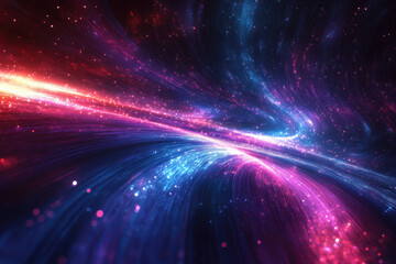 Obraz premium Colorful space background with stars and nebulas, creating a mesmerizing celestial vista.