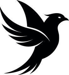 Modern Bird Logo Design – Elegant Animal Symbol for Company Identity