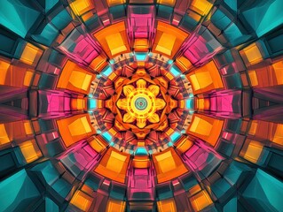 Vibrant abstract art