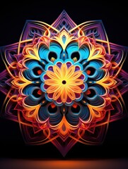 Vibrant, circular light installation