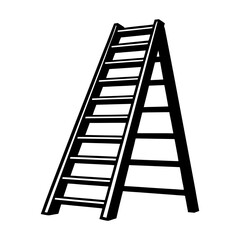 ladder icon ladder silhouette vector