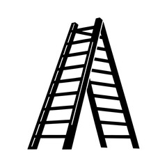 ladder icon ladder silhouette vector