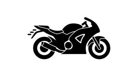 Obraz premium Motorcycle Silhouette Illustration Sportbike Vector Design