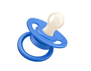 Baby pacifier cute design, transparent background