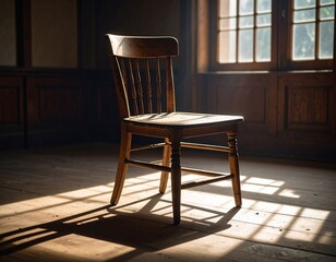 wooden chair and table
