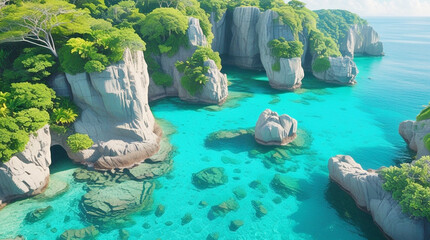  Tropical Island Turquoise Water Paradise