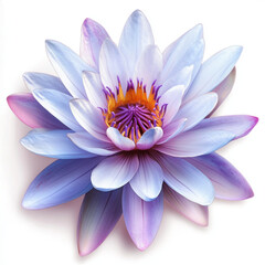 Fototapeta premium close up of Water Lily extract on white background