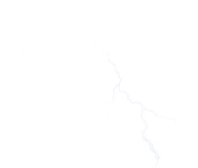 White lightning bolt branch isolated on a white background png