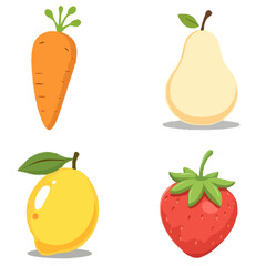 Simplified Fruits & Veggies 