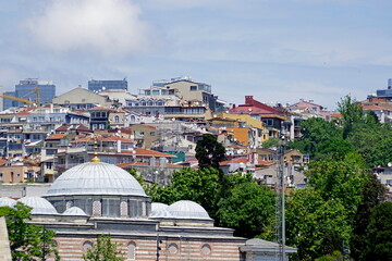 waterfront view over istanbul on a sunny day