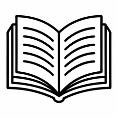 open book vector illustration