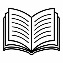 open book vector illustration