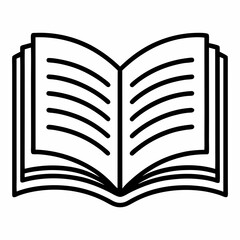 open book vector illustration