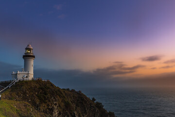 Byron Bay Lighthouse during Sunrise National Park, New South Wales, Australia.