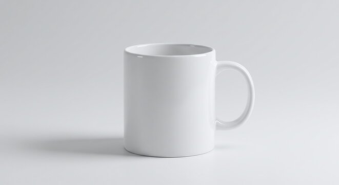 Plain White Coffee Mug Mockup Perfect for Branding and Design