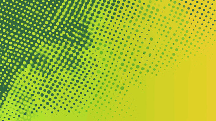 A green pop art background with dots design is showcased in this abstract modern illustration in retro comics style