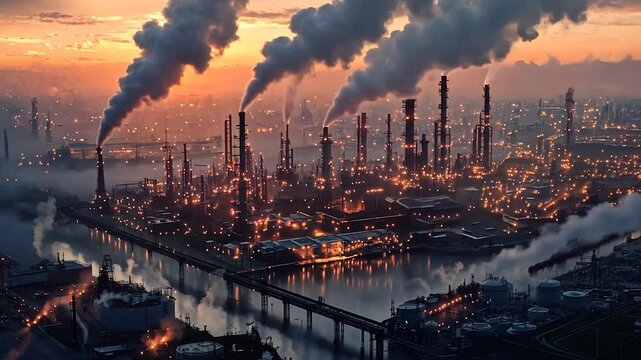 Pollution sunrise