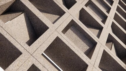 square concrete roster animation