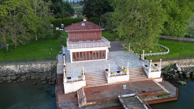 The famous Ataturk Mansion named Yuruyen Kosk. The moving mansion.