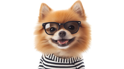 Obraz premium pomeranian puppy on white