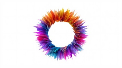 Vibrant Colorful Abstract Circular Design
