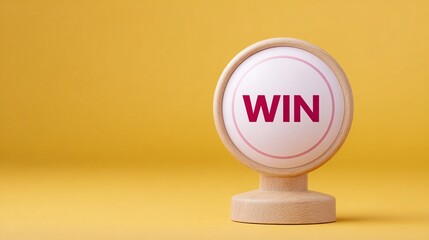 Symbol of Winning with a Bold Message