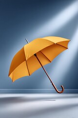 Yellow Umbrella in Studio Lighting
