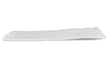 Tissue paper on white background single