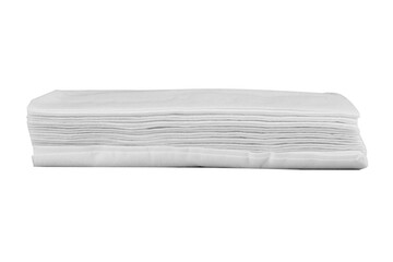 Tissue paper on white background single