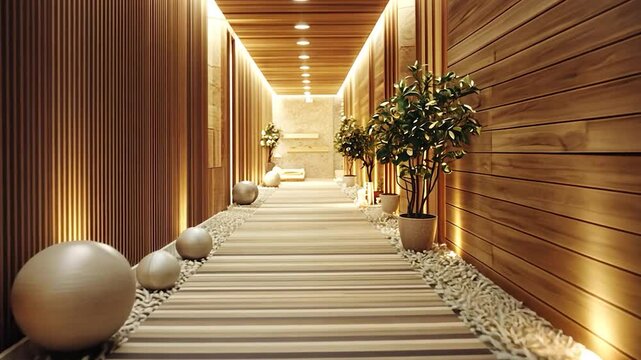Spa hallway