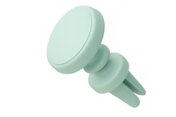 Magnetic car mount phone holder isolated on transparent background