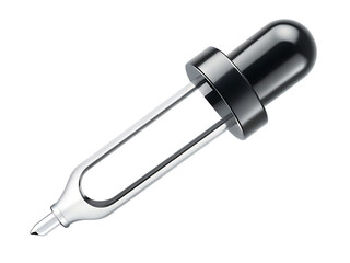 Black and silver dropper isolated on a white background png
