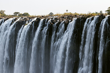 Majestic Victoria falls in Livingstone, Zambia