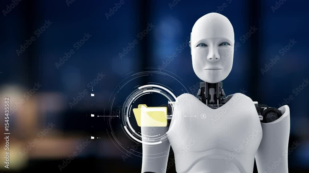 Poster ai organizes folders through virtual assistant sorting, cloud ai systems, and artificial intelligenc