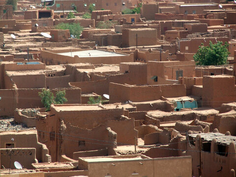 Traditional Mud-Brick Houses in the Historic City of Agadez, Niger