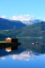 Serene Lake House in Norway, Scandanavia