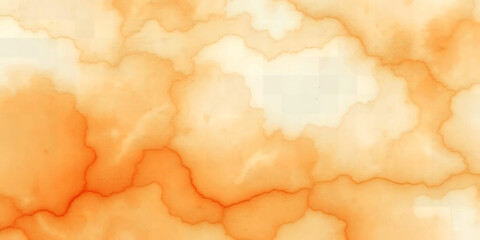 Obraz premium Abstract background with orange and cream color blend resembling marble or watercolor effect