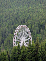 Ferris wheel in the mountains