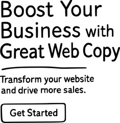 Obraz premium Ad Copy Template | Marketing Text for Ads & Promos