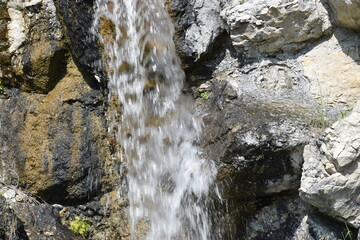 waterfall in the mountains