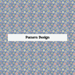 Charming Floral Pattern Design for Fabric or Wallpaper