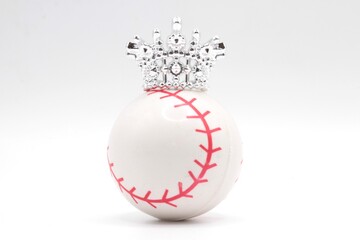 baseball with a crown on it