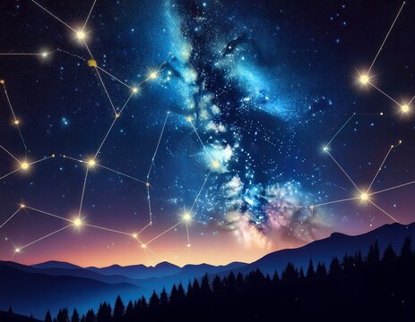auriga constellation standing out against the night sky