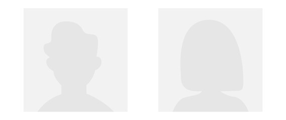 Vector flat illustration in grayscale. Avatar, user profile, person icon, profile picture. Suitable for social media profiles, icons, screensavers and as a template.